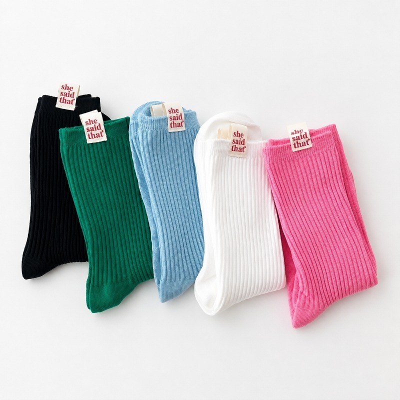 Women'S Fashion Labels - Chaussettes pour femmes en coton à