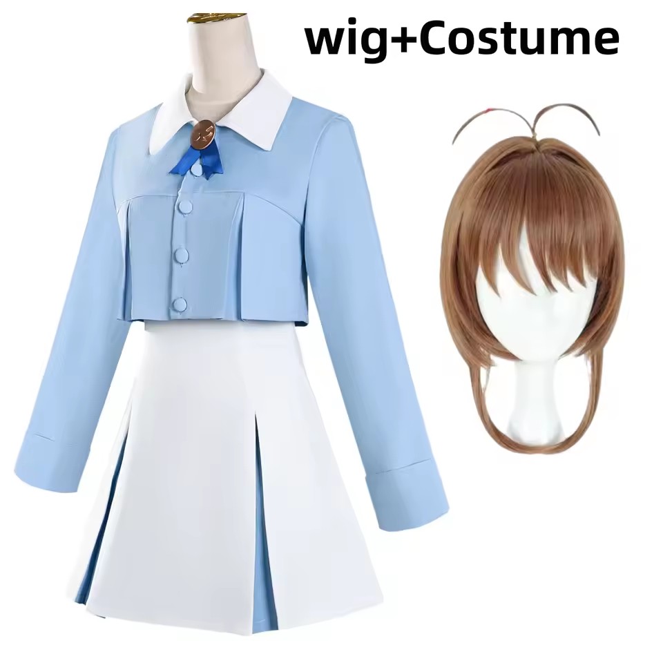 Pleated Skirt Women - Costume de cosplay d'anime Sakura pour
