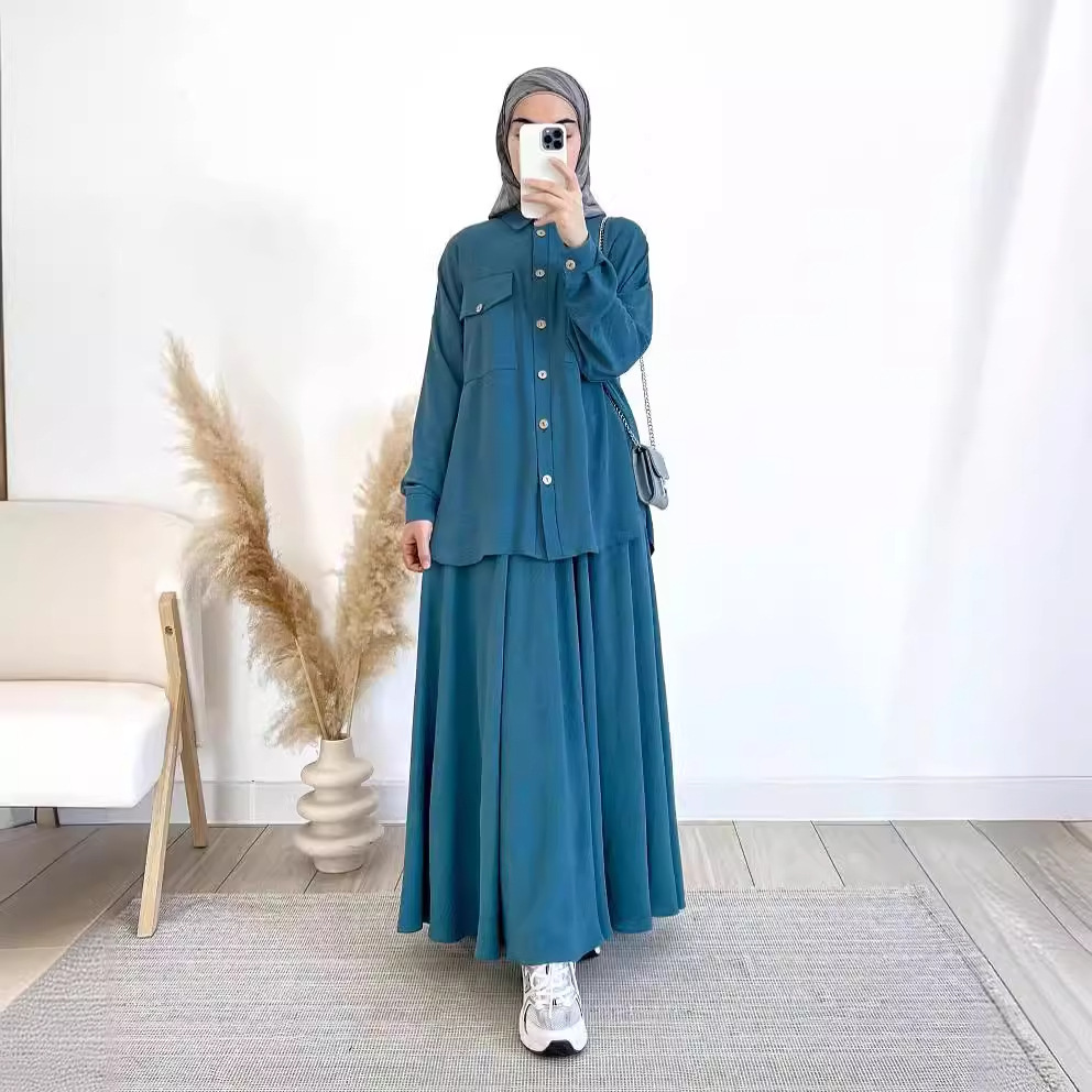 Turkey Women Fashion - Ensemble chemise et jupe 2 pièces