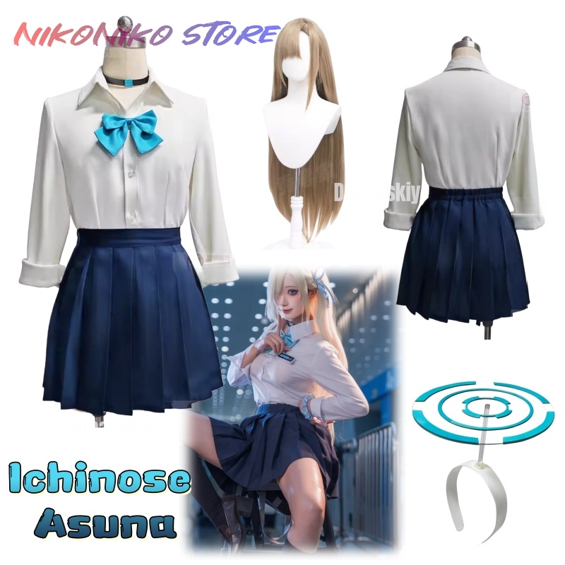 Pleated Skirt Women - Costume de cosplay Ichinose Asuna du