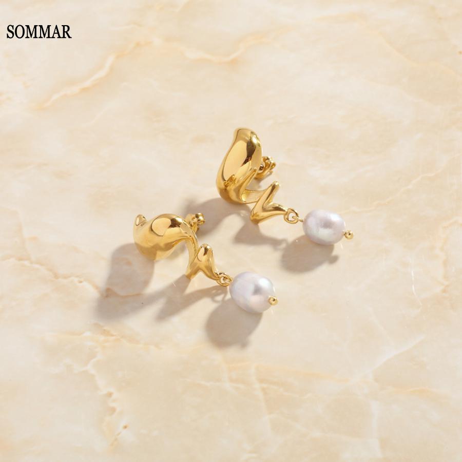Women Fashion Online Shopping - SOMMAR-Boucles d'oreilles de déesse plaquées or
