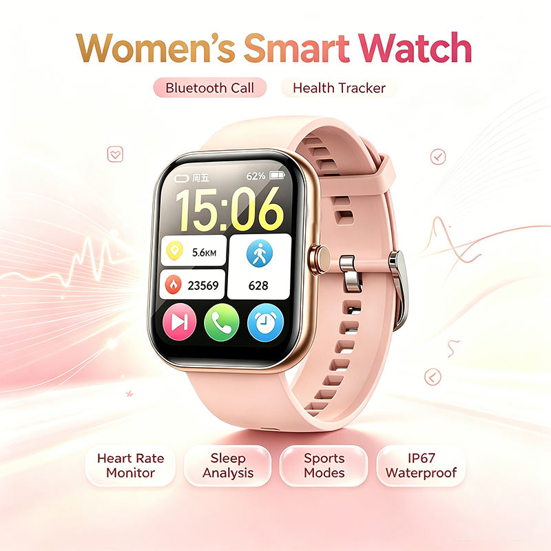Turkey Women Fashion - Montre connectée pour femmes, appels Bluetooth,