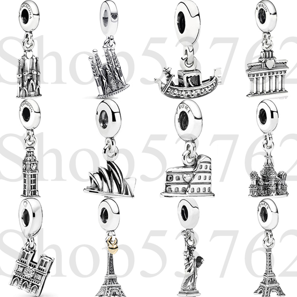 Women'S Fashion Paris - Breloque pendante en argent sterling 925,