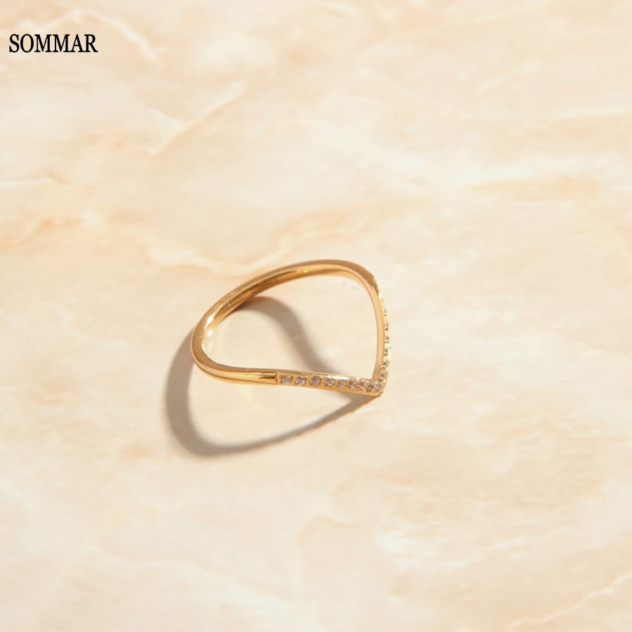 Women Fashion Online Shopping - SOMMAR – bague en Zircon plaqué
