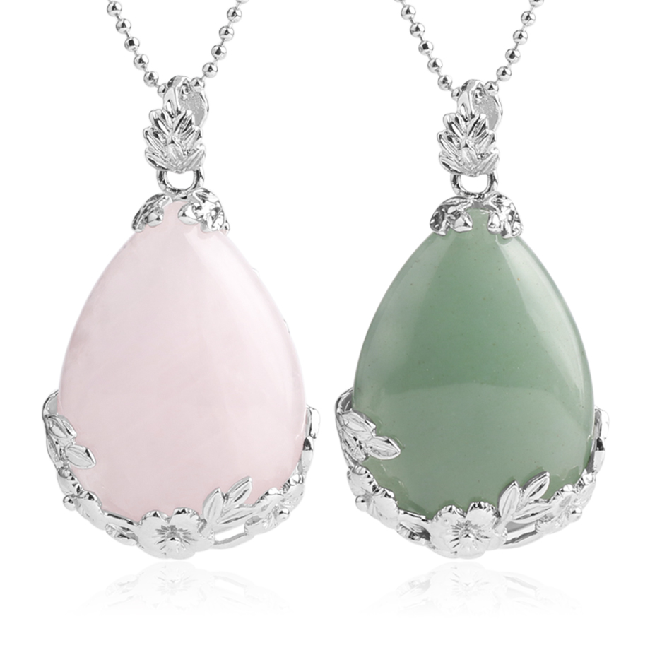 Women Fashion Online Shopping - CSAlbanJewelry-Collier et pendentif en pierre de