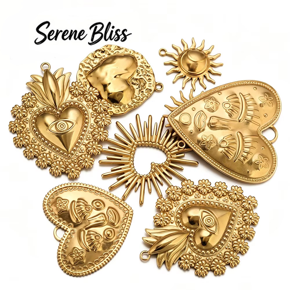 Women'S Fashion Earrings - 5 pièces de breloques en forme
