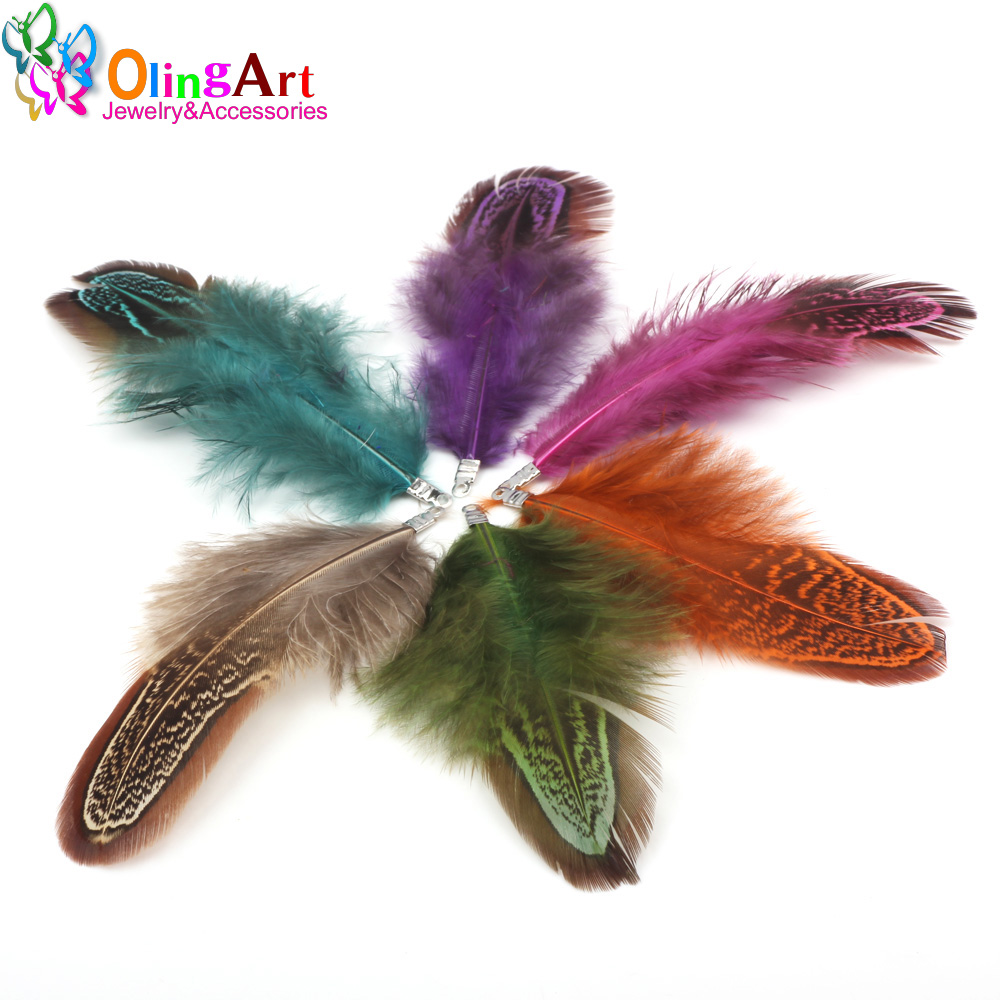 OlingArt coloré teinture plume - Women'S Fashion Earrings avis et prix
