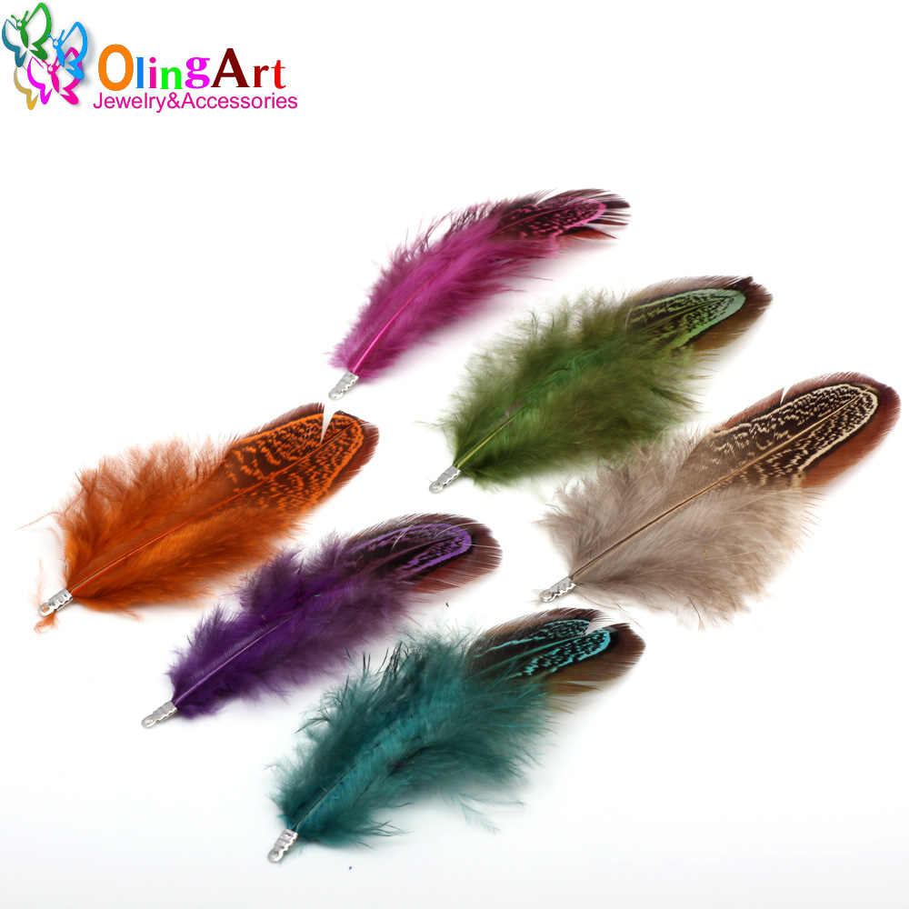 OlingArt coloré teinture plume - Women'S Fashion Earrings avis et prix