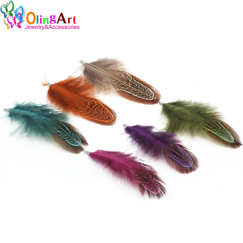 OlingArt coloré teinture plume - Women'S Fashion Earrings avis et prix