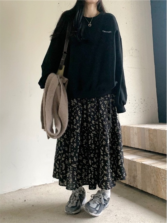 Jupe midi taille haute à impri - A-Line Skirt Midi avis et prix