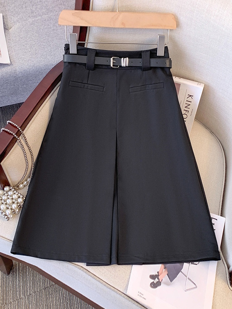 Jupe mi-longue grise pour femm - A-Line Skirt Midi avis et prix