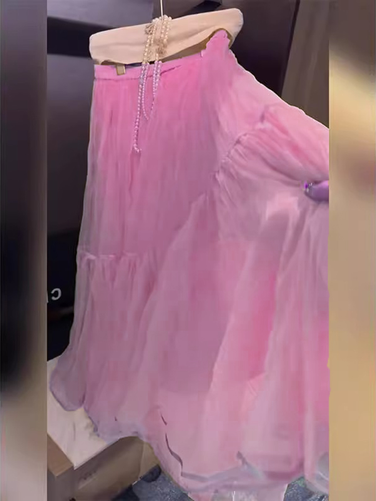 Jupe mi-longue élégante taille - A-Line Skirt Midi avis et prix
