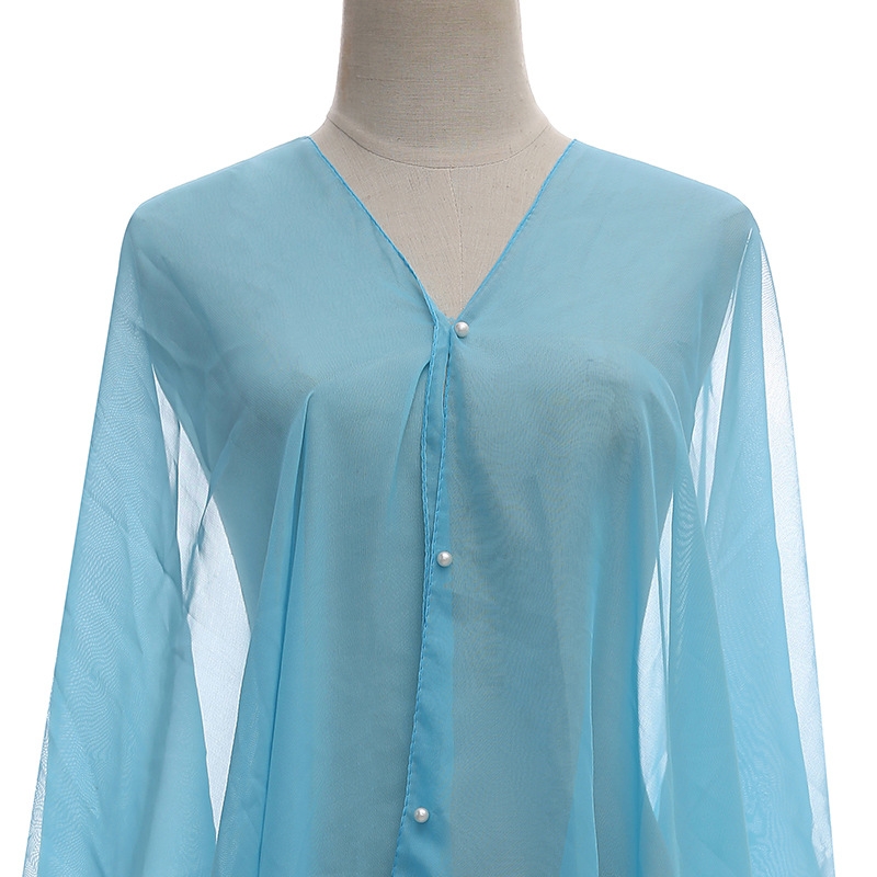 Châle de protection solaire po - Wrap Blouse Chiffon avis et prix