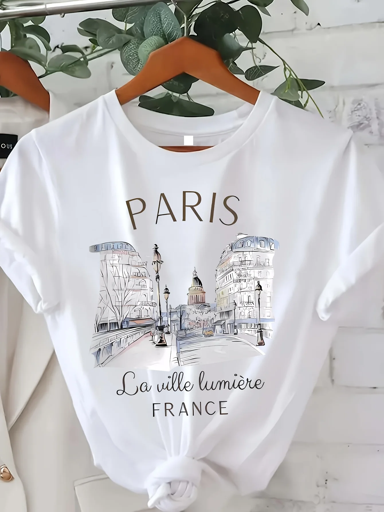 T-shirt graphique tendance imp - Women'S Fashion Paris avis et prix