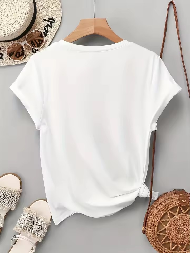 T-shirt graphique tendance imp - Women'S Fashion Paris avis et prix
