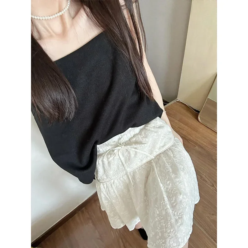 Ensemble chic 2 pièces pour fe - Lace Trim Cami avis et prix