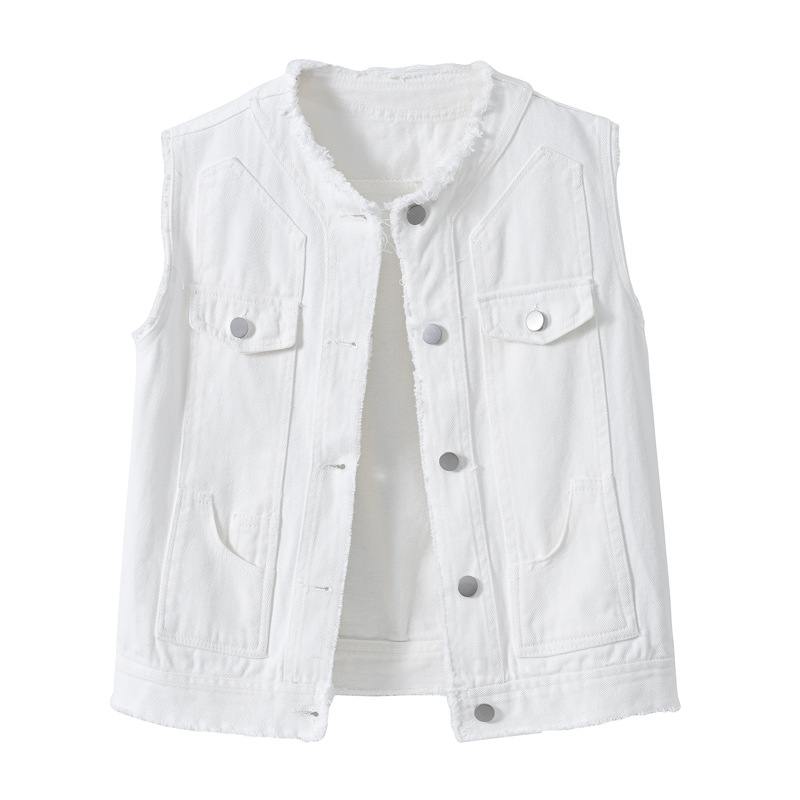 Débardeur en jean amincissant  - Women Fashion Vest avis et prix