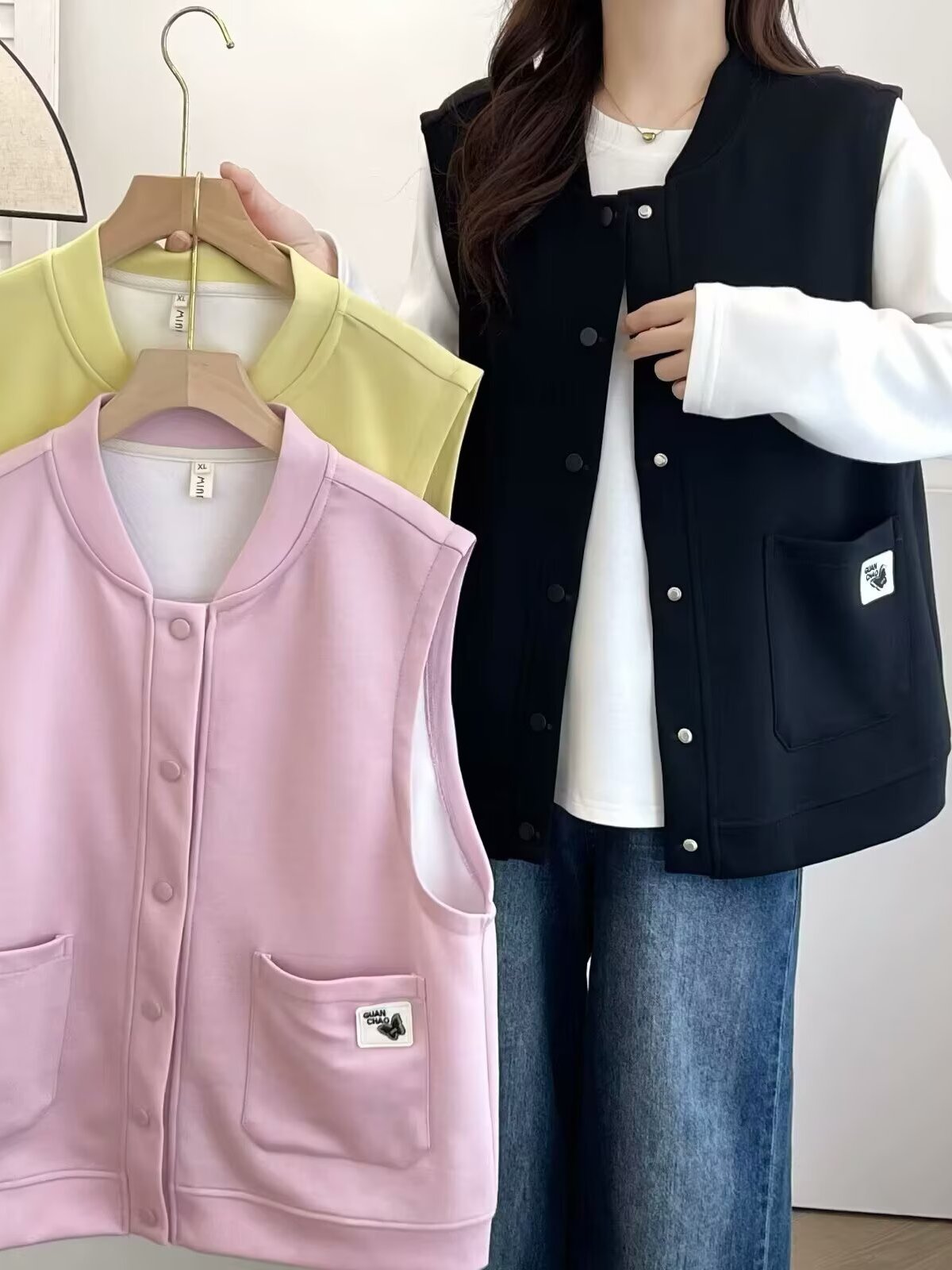 Gilet sans manches à col rond  - Women'S Fashion Labels avis et prix