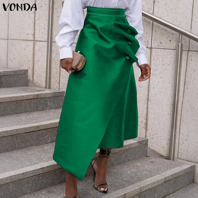 VONDA grande taille 5XL femmes - A-Line Skirt Midi avis et prix