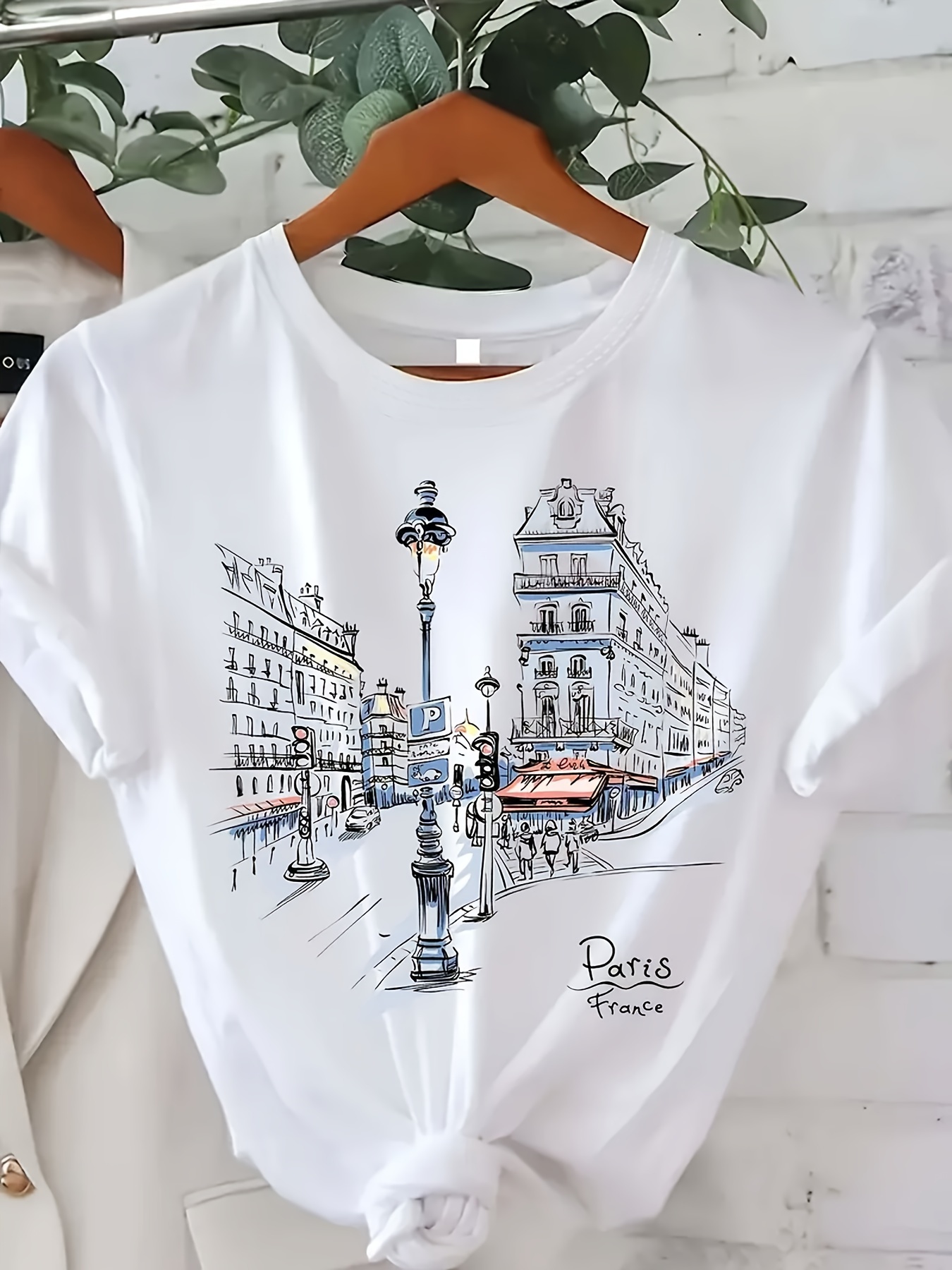 T-Shirt imprimé Paris Street p - Women'S Fashion Paris avis et prix
