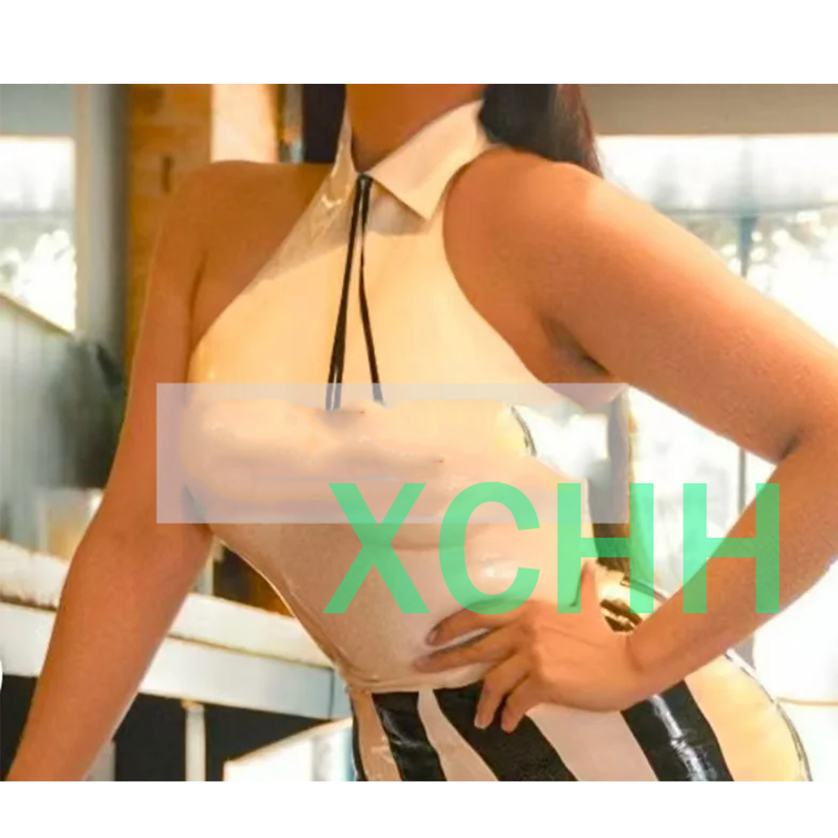 Chemise en latex naturel sexy  - Women Fashion Vest avis et prix