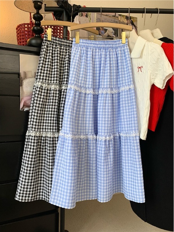 Jupe midi trapèze taille haute - A-Line Skirt Midi avis et prix