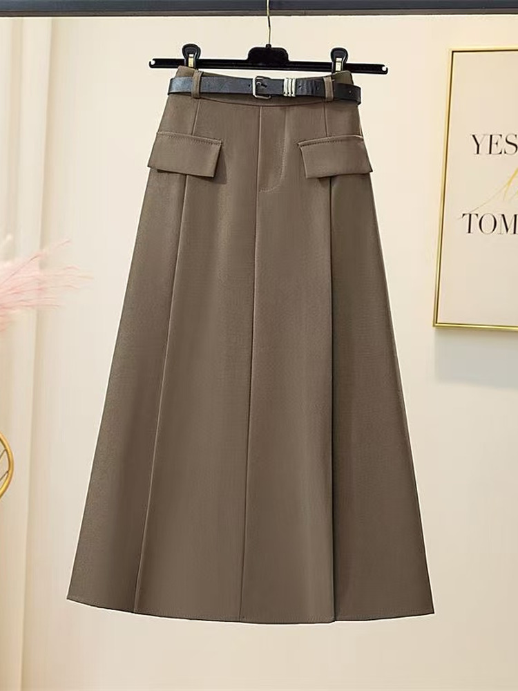 Jupe grise pour femme, nouvell - A-Line Skirt Midi avis et prix