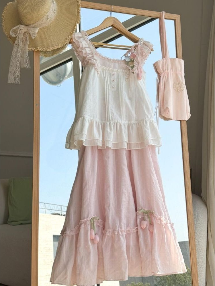 Ensemble deux pièces pour femm - Lace Trim Cami avis et prix