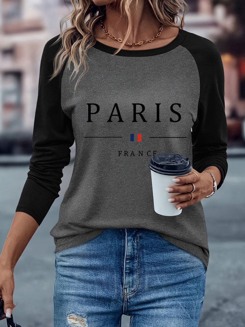 T-shirt décontracté à manches  - Women'S Fashion Paris avis et prix