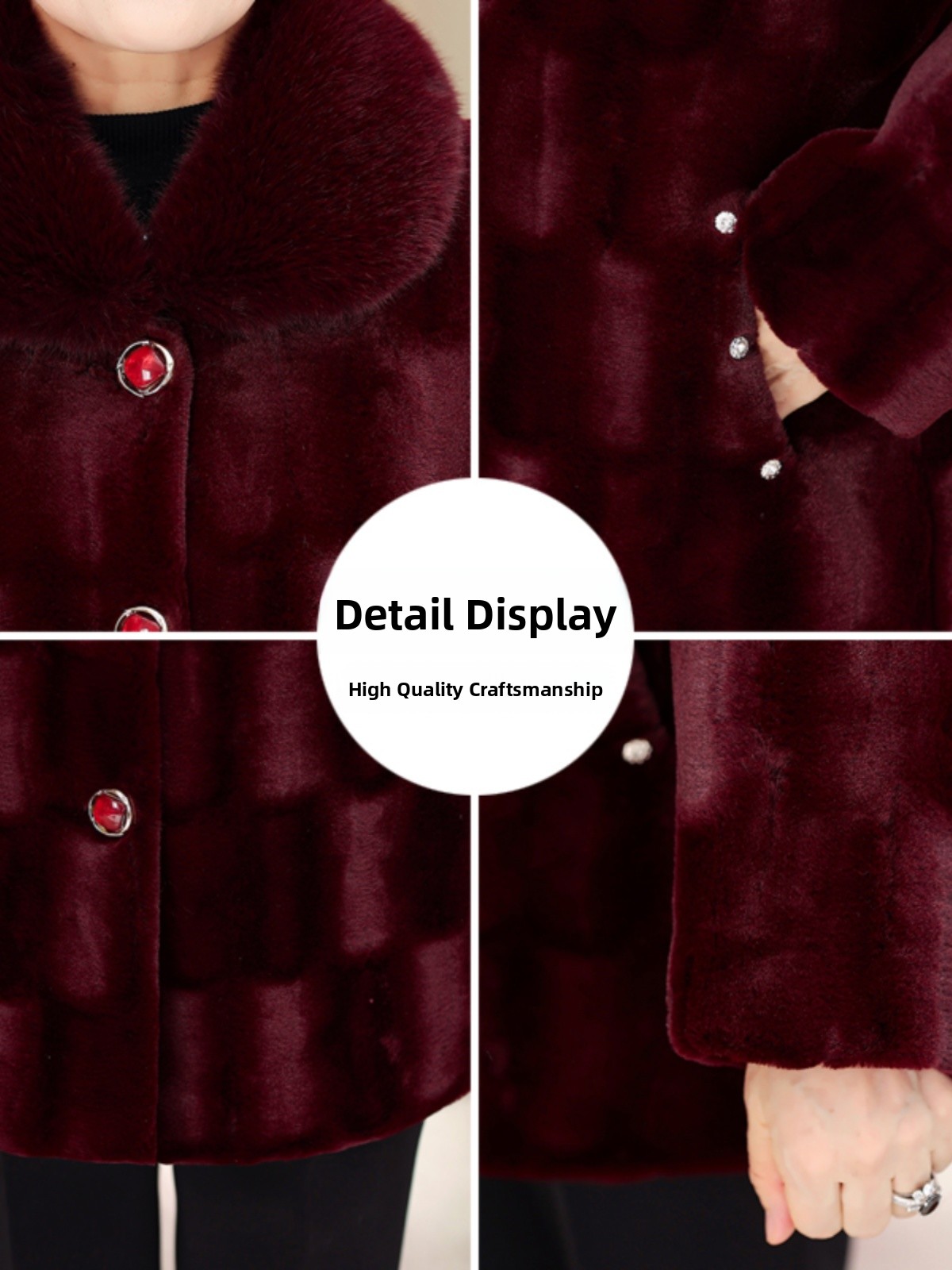 Manteau en velours de vison ép - Women Fashion Over 60 avis et prix